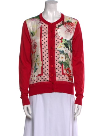 Dolce & Gabbana Silk Printed Sweater