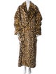 Dolce & Gabbana Animal Print Faux Fur Coat