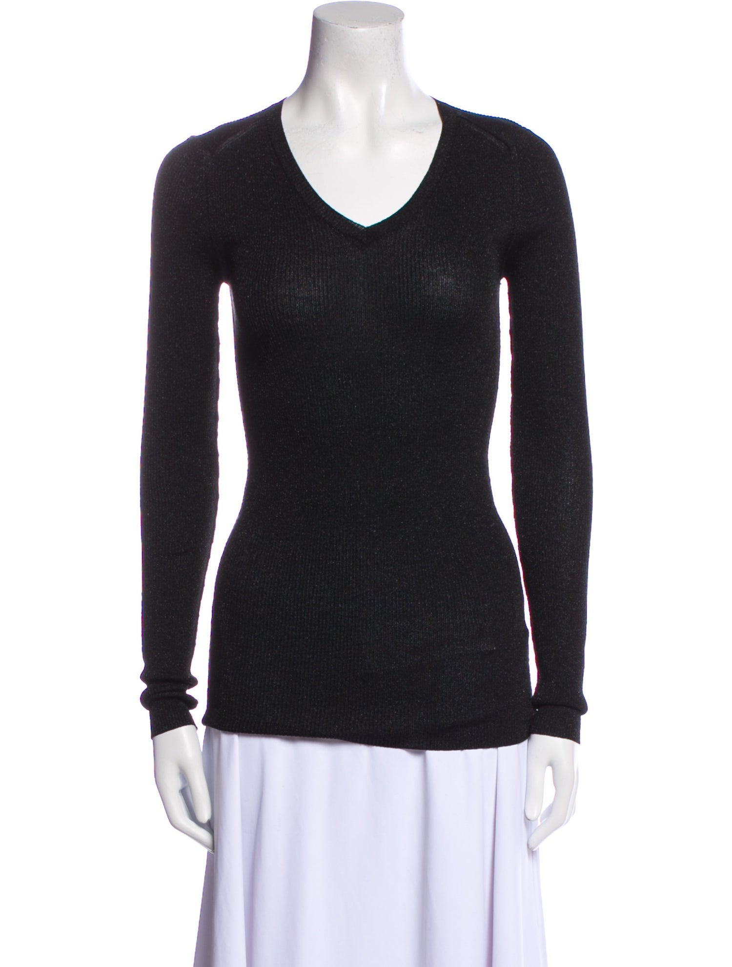 Dolce & Gabbana Alpaca V-Neck Top