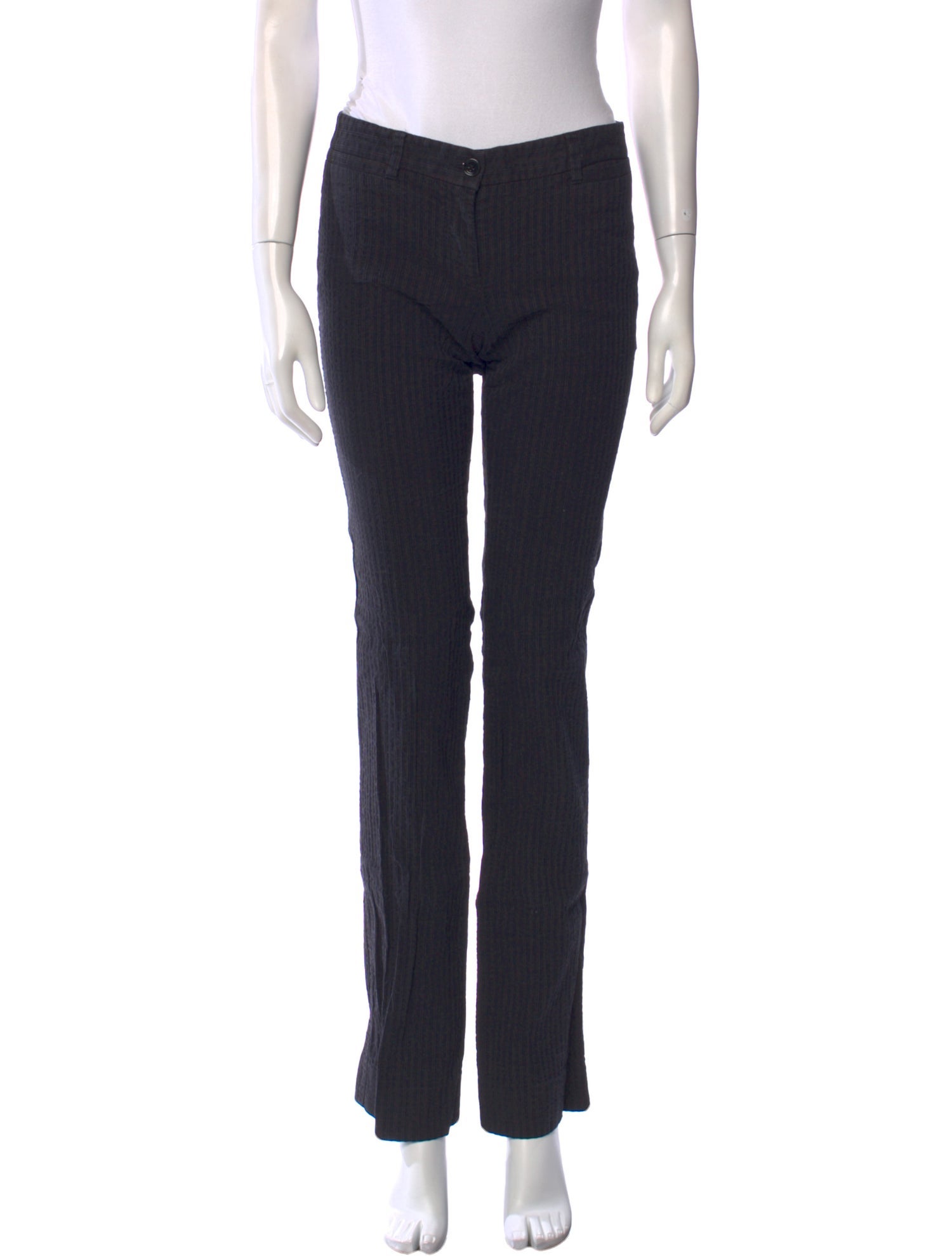 Dolce & Gabbana Virgin Wool Straight Leg Pants
