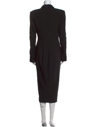 Dolce & Gabbana Virgin Wool Midi Length Dress