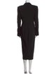 Dolce & Gabbana Virgin Wool Midi Length Dress