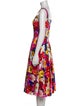 Dolce & Gabbana Floral Print Midi Length Dress