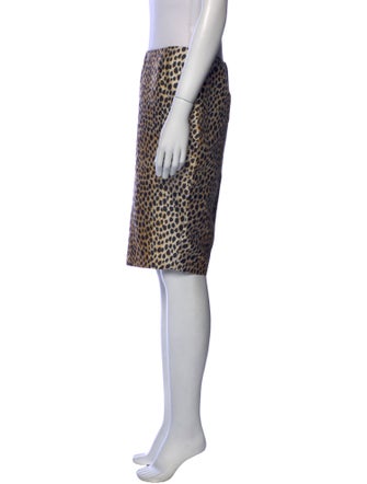 Dolce & Gabbana Silk Knee-Length Skirt