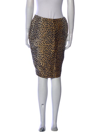 Dolce & Gabbana Silk Knee-Length Skirt