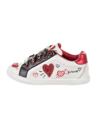 Dolce & Gabbana Toddler Girls' Patterned Leather Sneakers