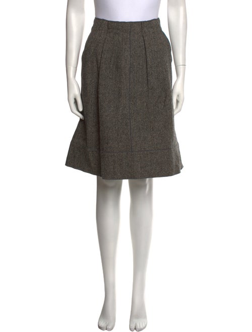 Dolce & Gabbana Virgin Wool Knee-Length Skirt