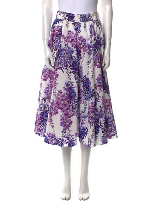 Dolce & Gabbana Floral Print Midi Length Skirt