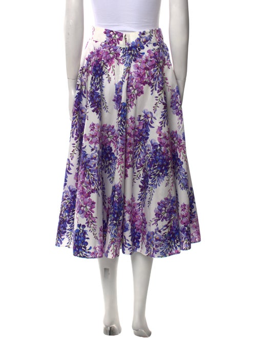 Dolce & Gabbana Floral Print Midi Length Skirt