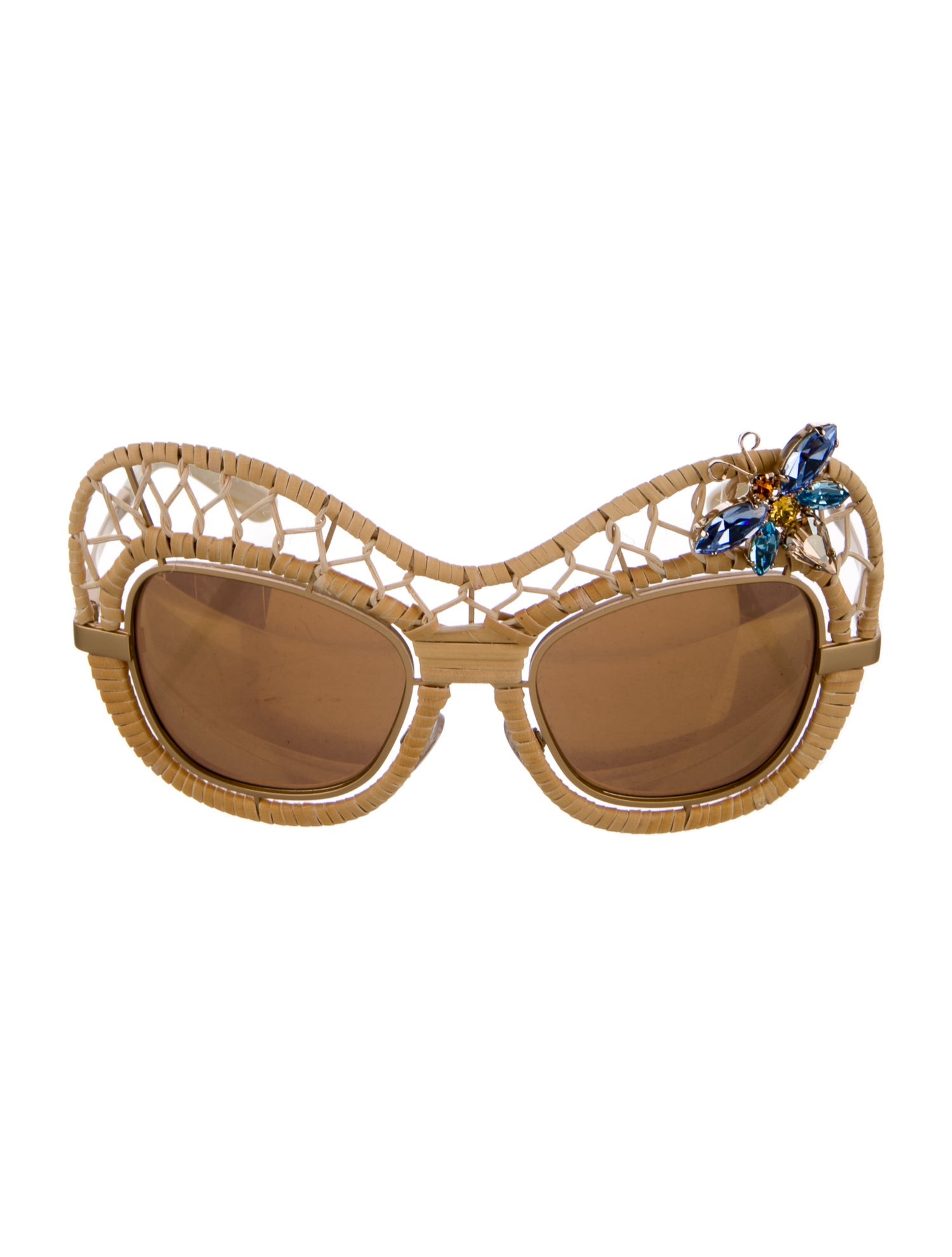 Dolce & Gabbana Oversize Mirrored Sunglasses