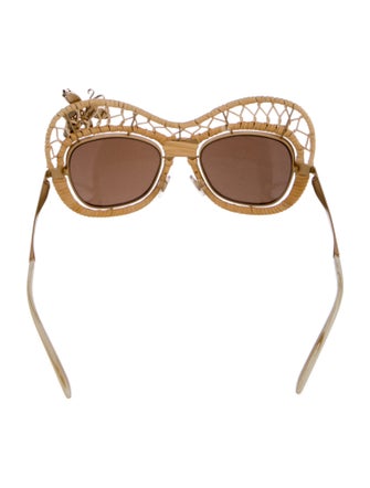 Dolce & Gabbana Oversize Mirrored Sunglasses
