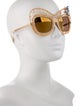 Dolce & Gabbana Oversize Mirrored Sunglasses
