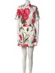 Dolce & Gabbana Floral Print Crew Neck Romper