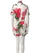 Dolce & Gabbana Floral Print Crew Neck Romper