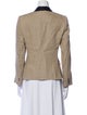 Dolce & Gabbana Linen Colorblock Pattern Blazer