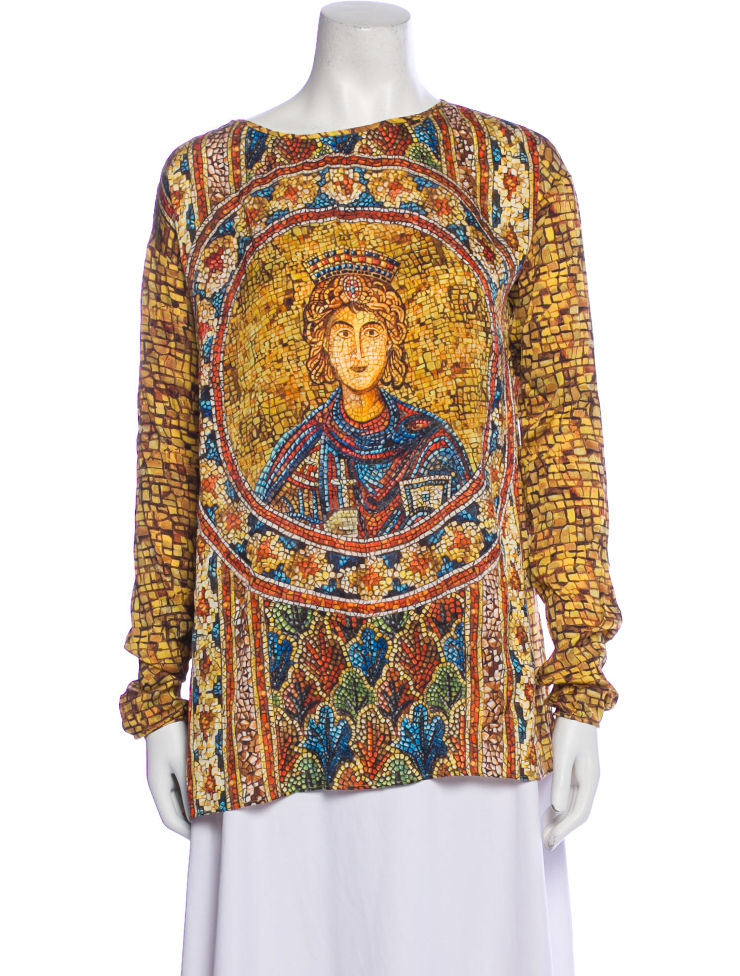 Dolce & Gabbana Silk Printed Blouse w/ Tags