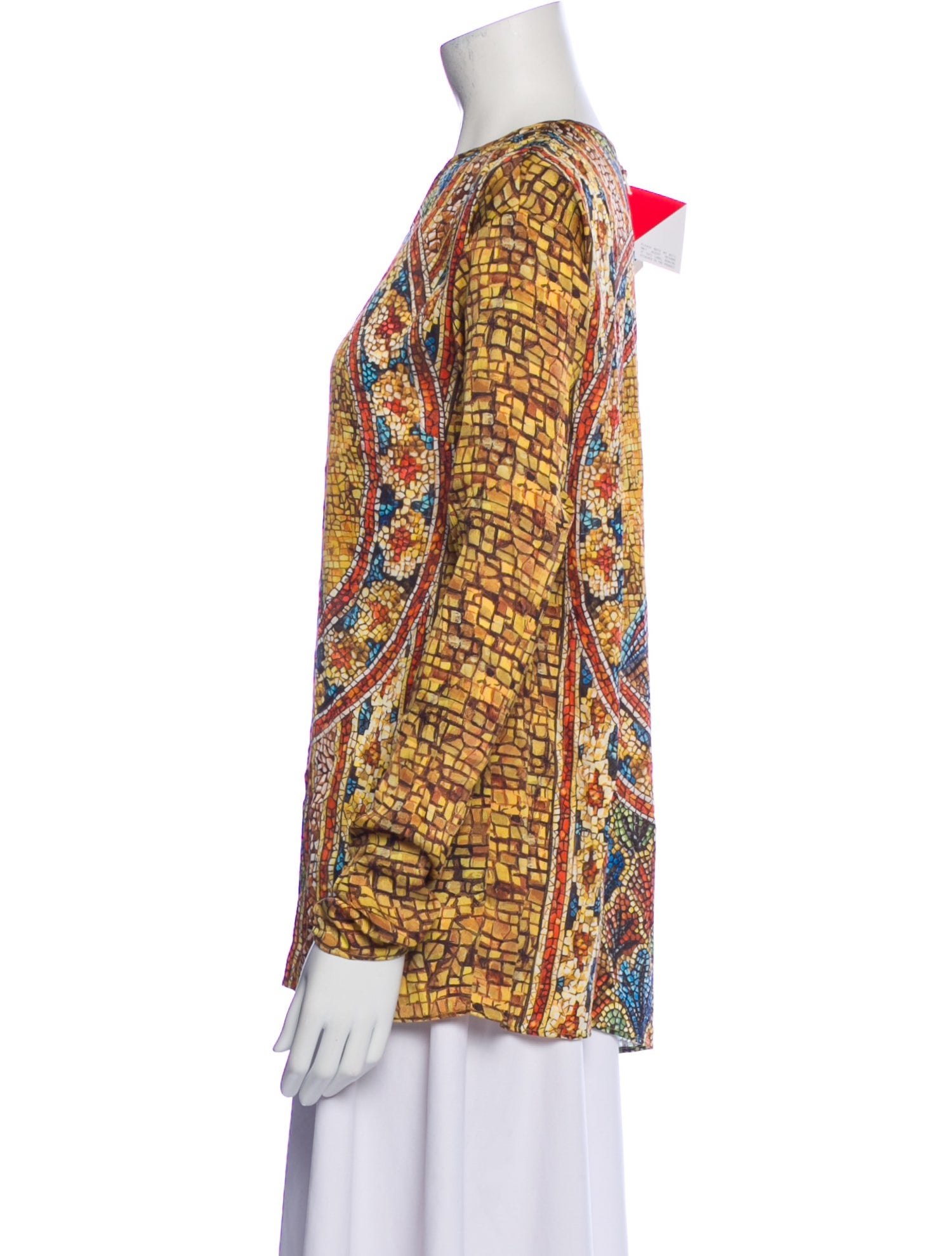 Dolce & Gabbana Silk Printed Blouse w/ Tags