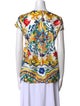 Dolce & Gabbana Silk Printed T-Shirt