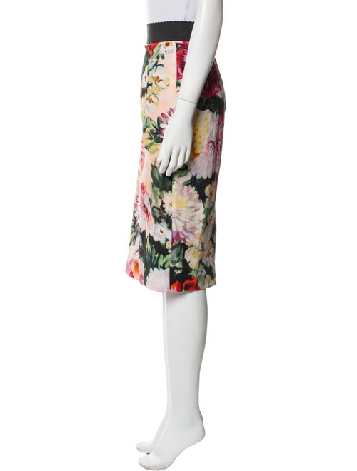 Dolce & Gabbana Floral Print Knee-Length Skirt