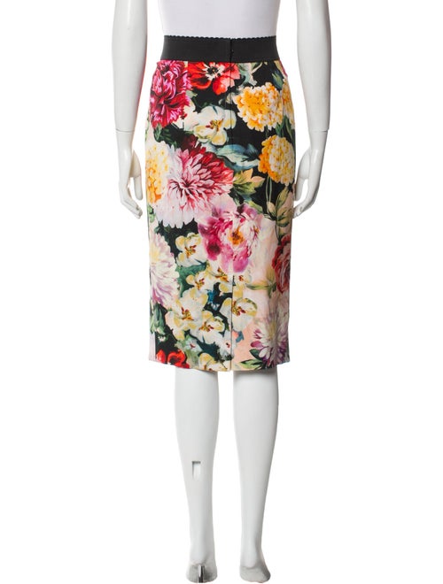 Dolce & Gabbana Floral Print Knee-Length Skirt