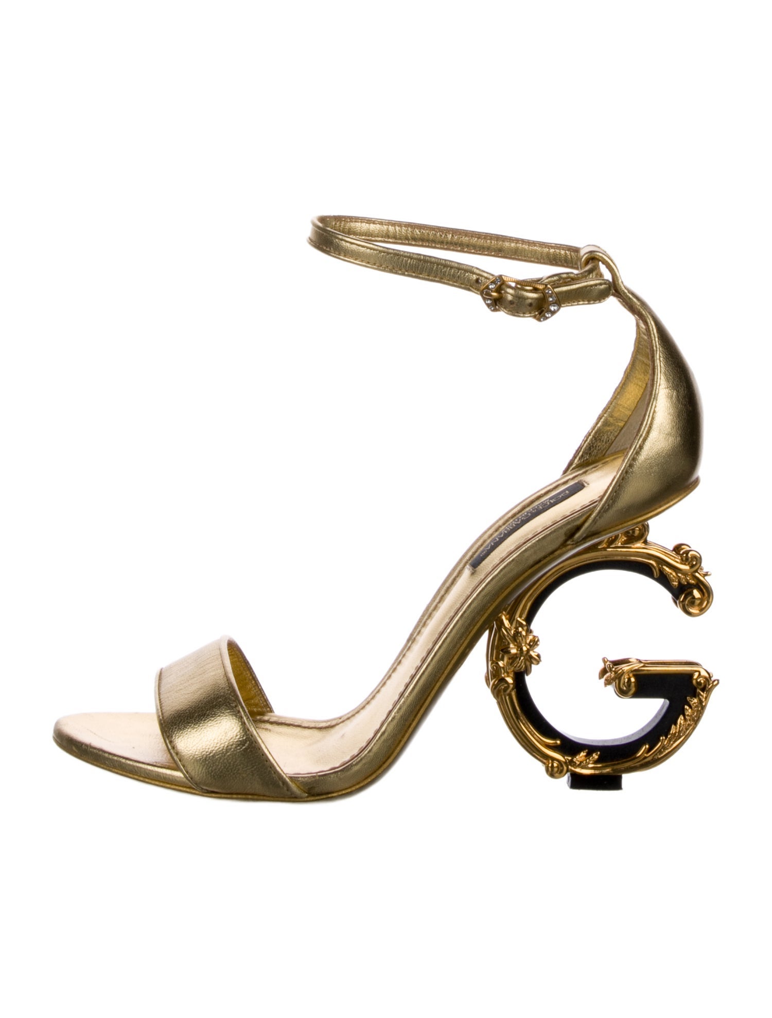 Dolce & Gabbana Leather Slingback Sandals