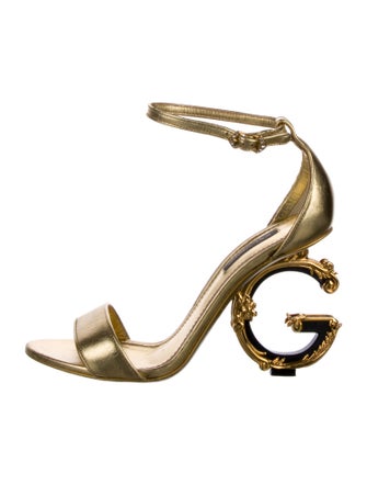 Dolce & Gabbana Leather Slingback Sandals