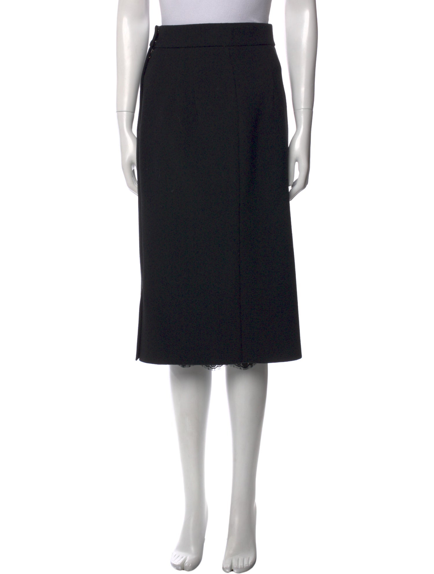 Dolce & Gabbana Pleated Accents Midi Length Skirt