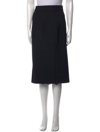 Dolce & Gabbana Pleated Accents Midi Length Skirt