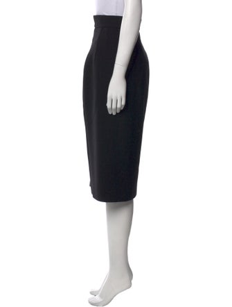 Dolce & Gabbana Pleated Accents Midi Length Skirt