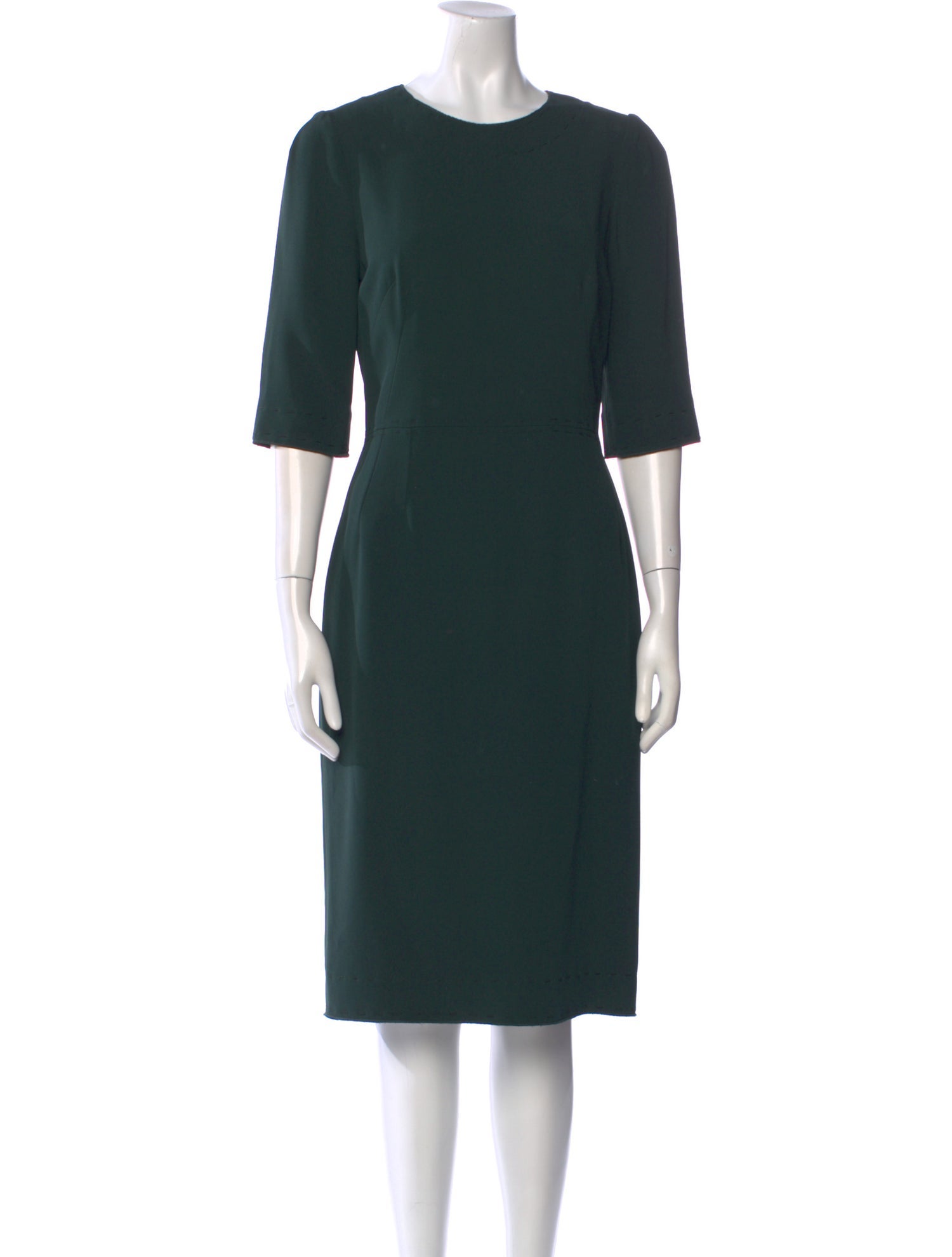 Dolce & Gabbana Crew Neck Midi Length Dress