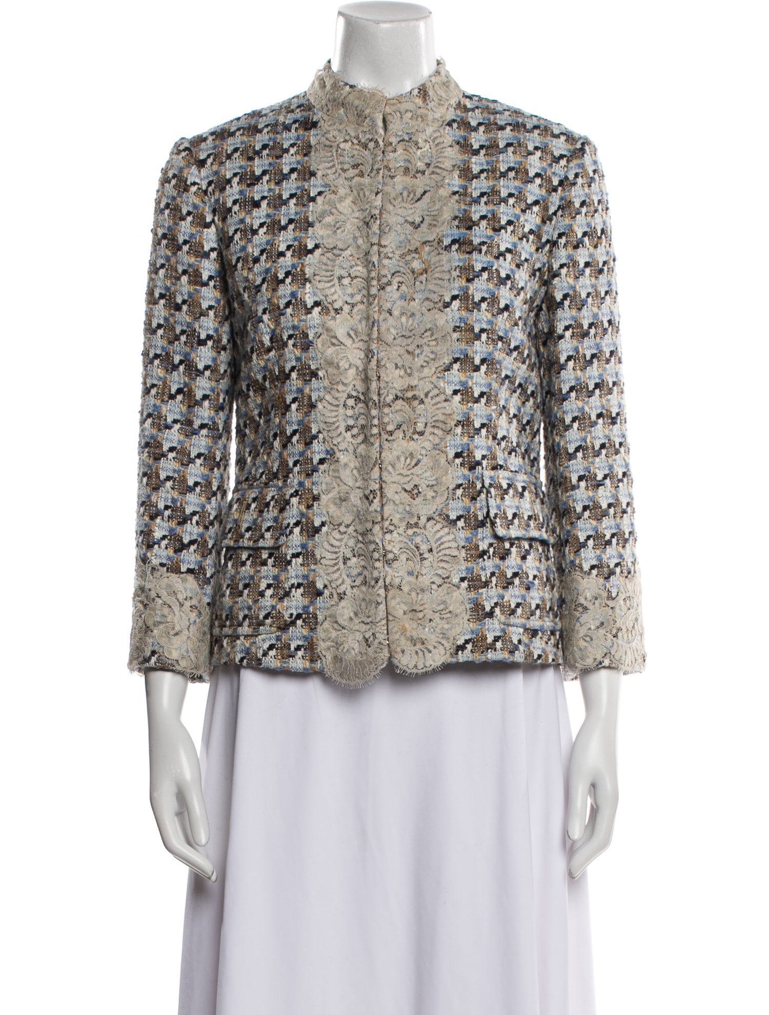 Dolce & Gabbana Tweed Pattern Evening Jacket