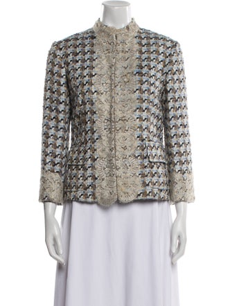 Dolce & Gabbana Tweed Pattern Evening Jacket