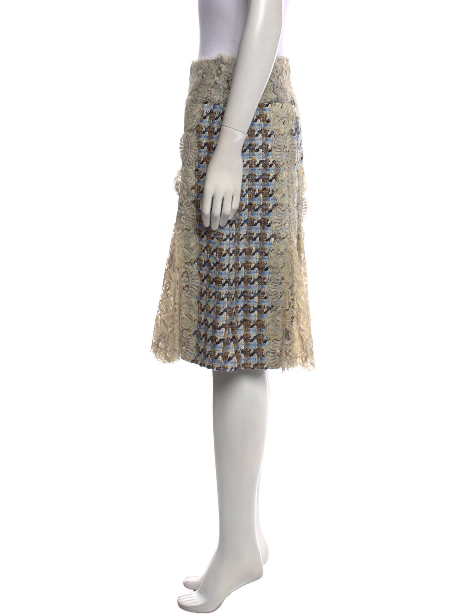 Dolce & Gabbana Lace Pattern Knee-Length Skirt