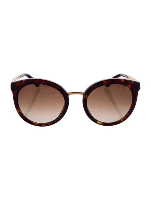 Dolce & Gabbana Gradient Round Sunglasses