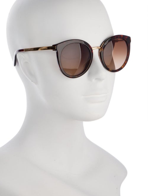 Dolce & Gabbana Gradient Round Sunglasses