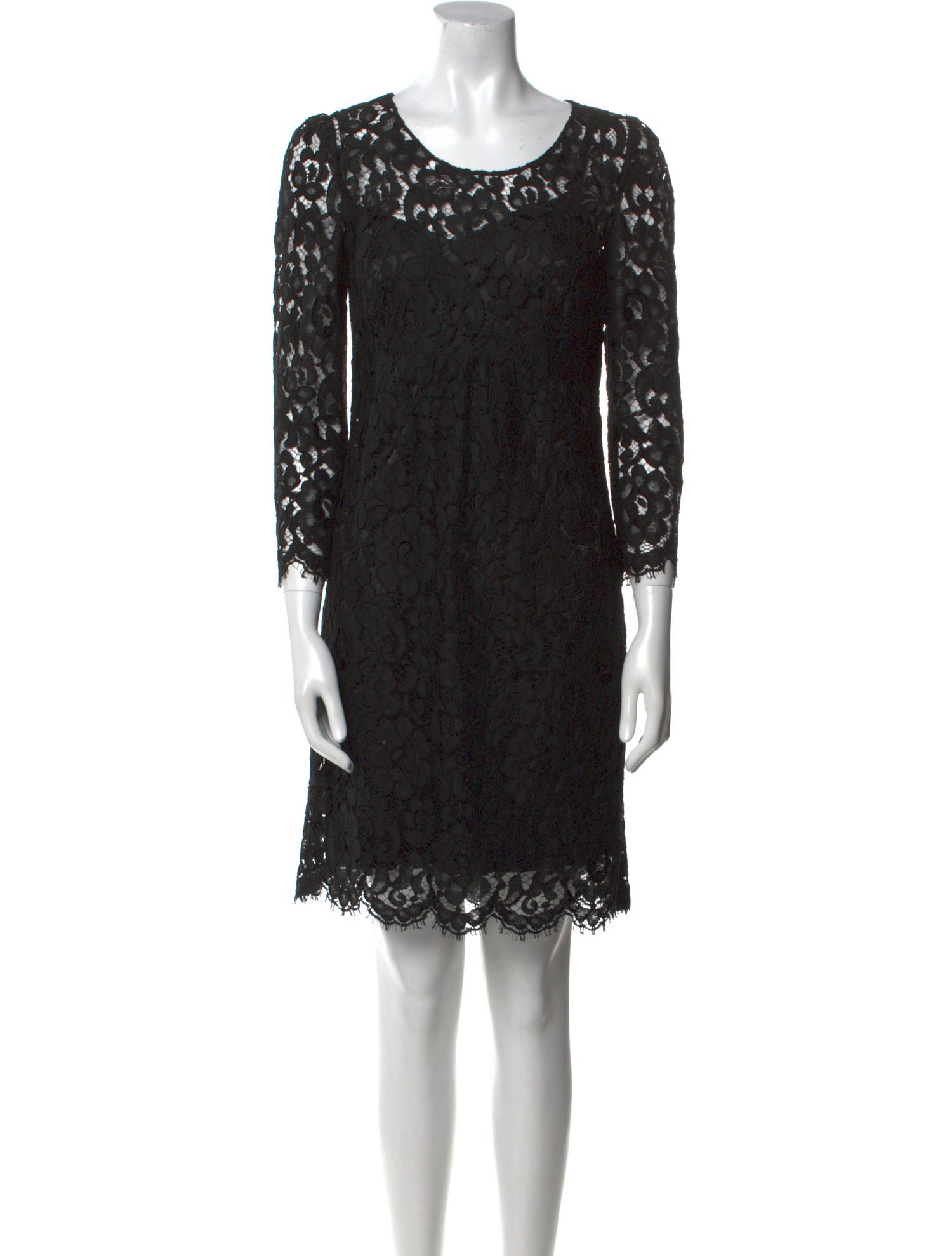 Dolce & Gabbana Lace Pattern Mini Dress