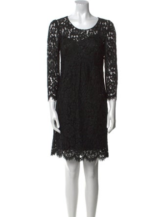 Dolce & Gabbana Lace Pattern Mini Dress