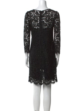Dolce & Gabbana Lace Pattern Mini Dress
