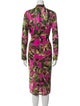 Dolce & Gabbana Floral Print Midi Length Dress