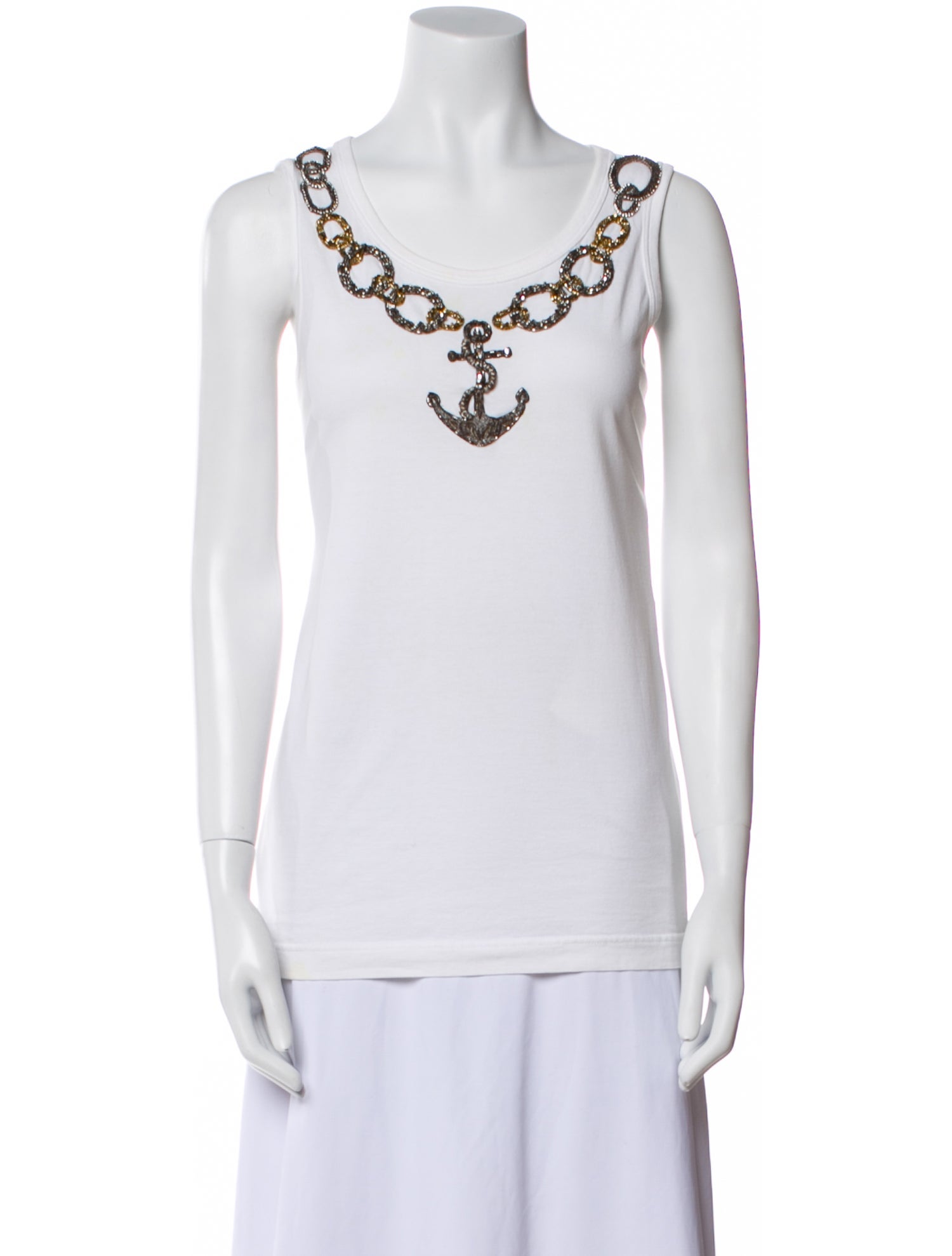Dolce & Gabbana Scoop Neck Sleeveless Top