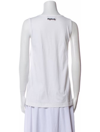 Dolce & Gabbana Scoop Neck Sleeveless Top