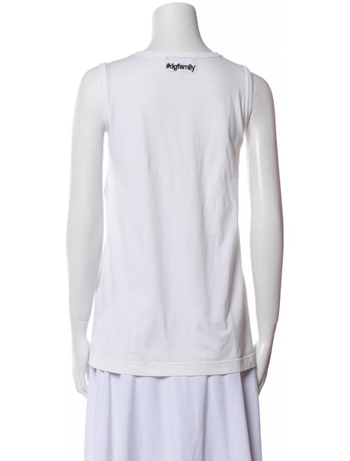 Dolce & Gabbana Scoop Neck Sleeveless Top