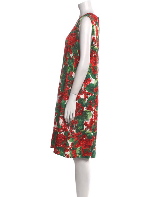 Dolce & Gabbana Floral Print Knee-Length Dress