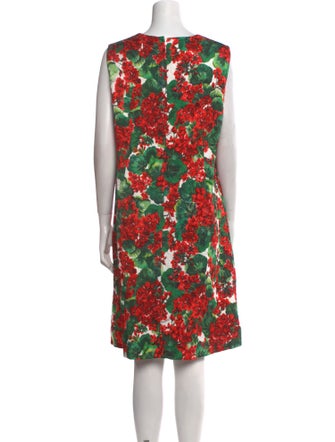 Dolce & Gabbana Floral Print Knee-Length Dress