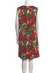 Dolce & Gabbana Floral Print Knee-Length Dress