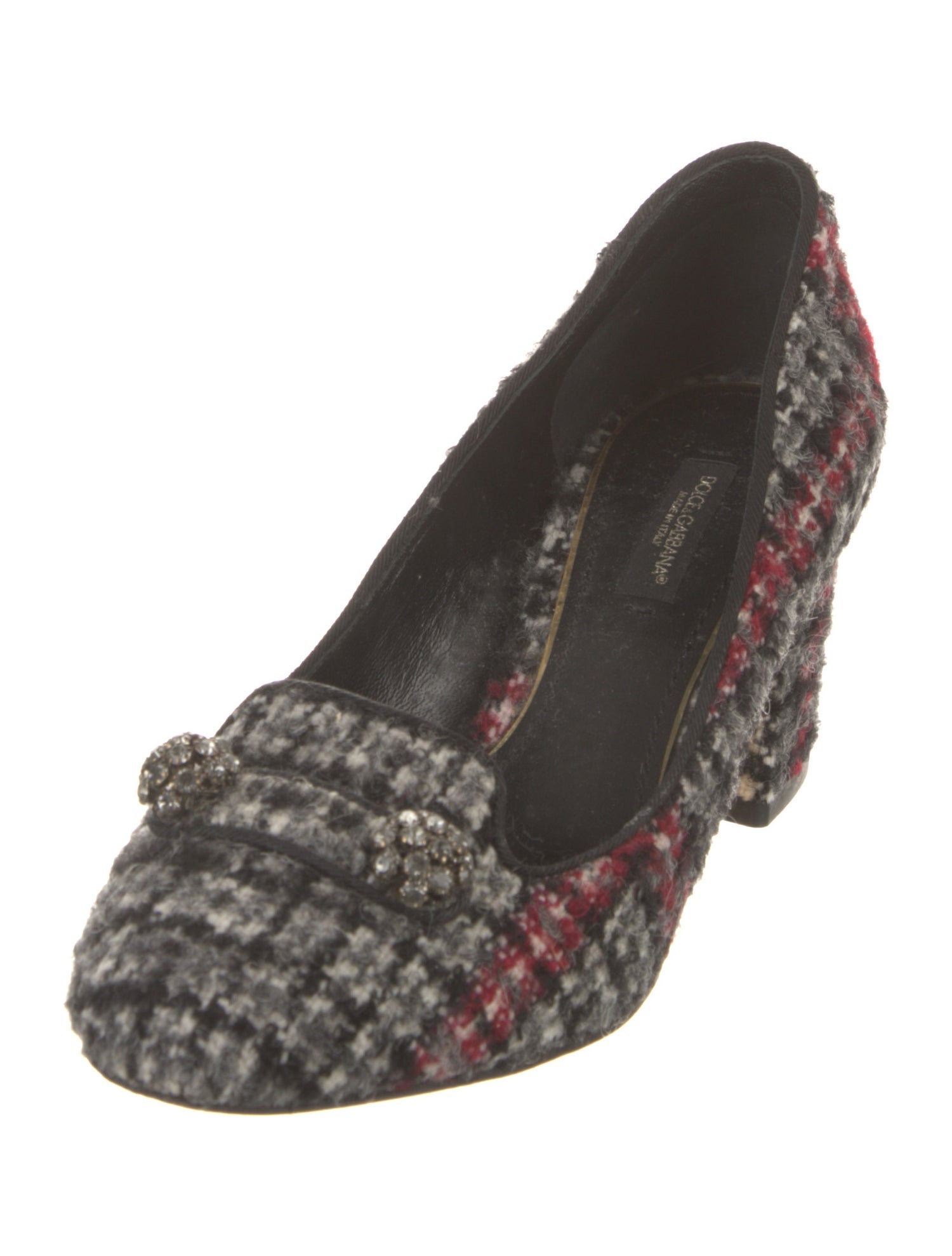 Dolce & Gabbana Tweed Printed Pumps