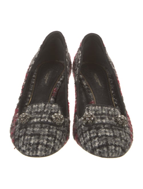 Dolce & Gabbana Tweed Printed Pumps
