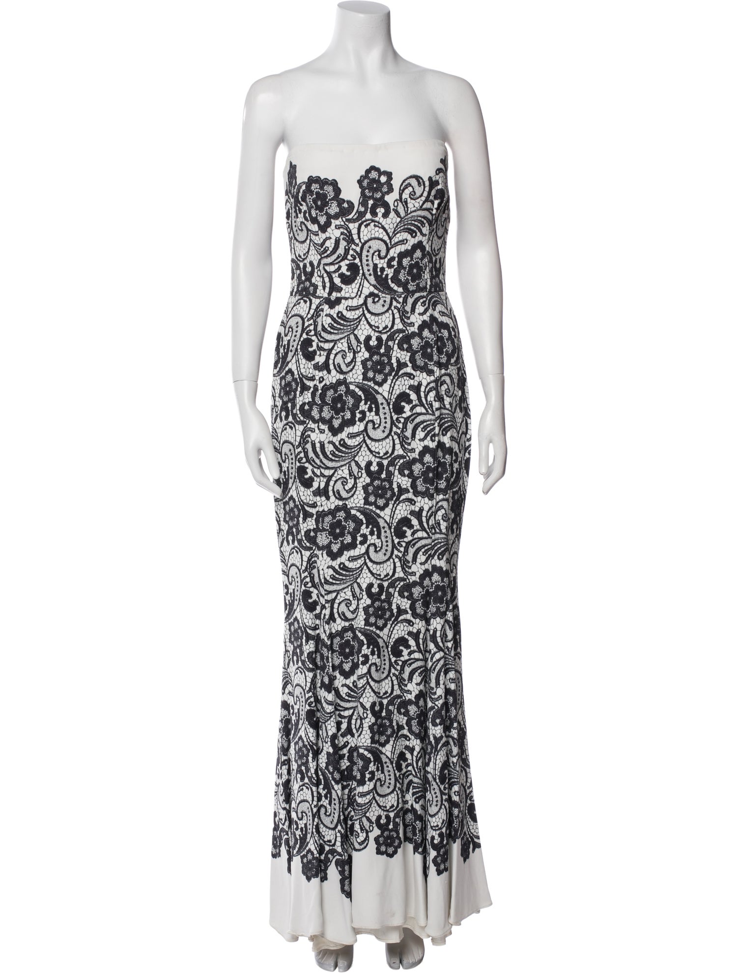 Dolce & Gabbana Lace Pattern Long Dress