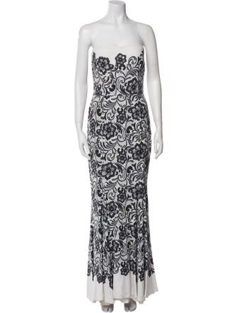 Dolce & Gabbana Lace Pattern Long Dress