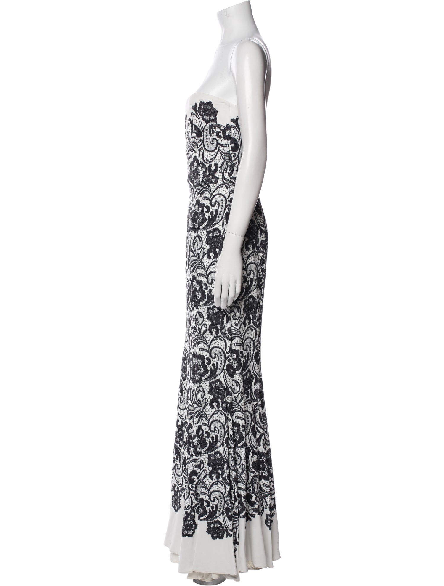 Dolce & Gabbana Lace Pattern Long Dress